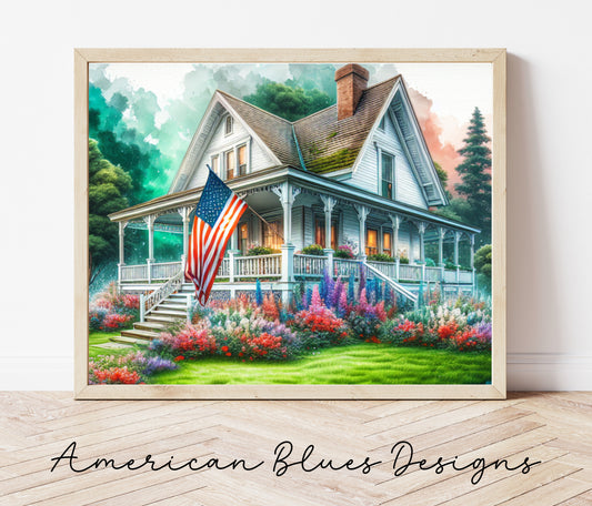 Americana Farmhouse Printable Wall Art