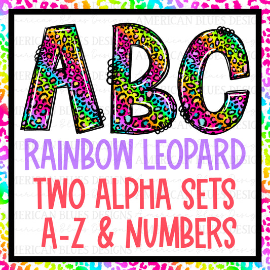 Rainbow Leopard Alpha Set