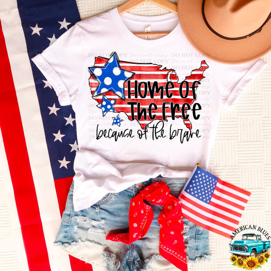 Home Of The Free digital design | American Blues Designs 