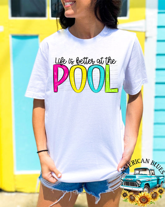  Life is better at the pool digital design | American Blues Designs