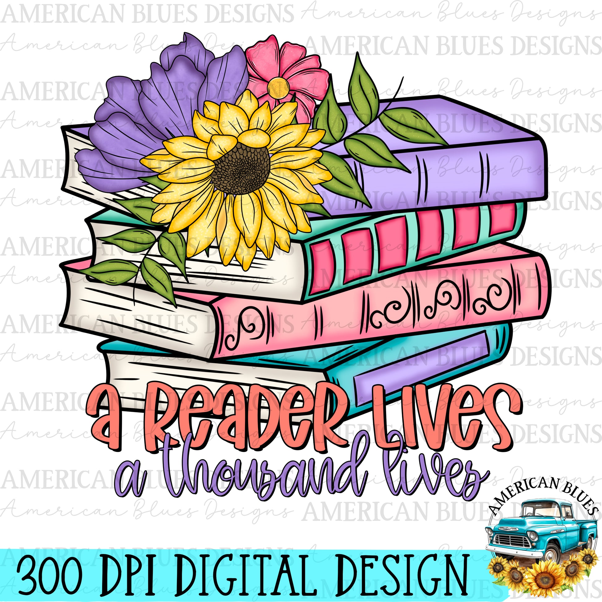A read lives a thousand lives | American Blues Designs