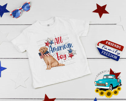 All American boy- dog
