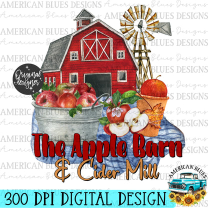 The Apple Barn & Cider Mill digital design | American Blues Designs