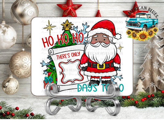 Christmas countdown board- Santa medium skin tone | American Blues Designs