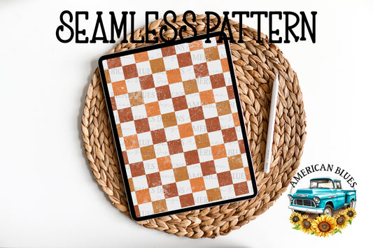 Fall checkered seamless pattern | American Blues Designs