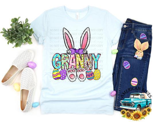 Granny Bunny digital design | American Blues Designs