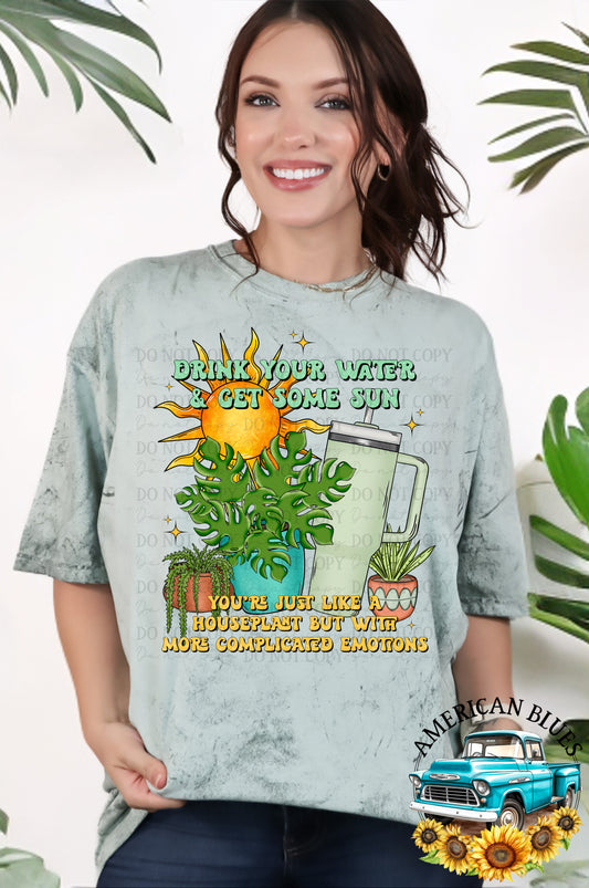 Drink your water and get some sun digital design | American Blues Designs