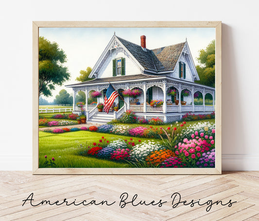 Old Country Home Printable Wall Art