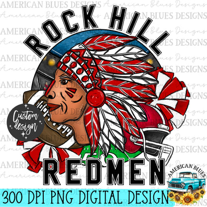 Rock Hill Redmen- Custom for Staci Holbrook
