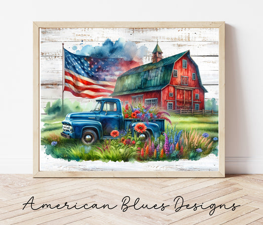 Americana Farm Printable Wall Art