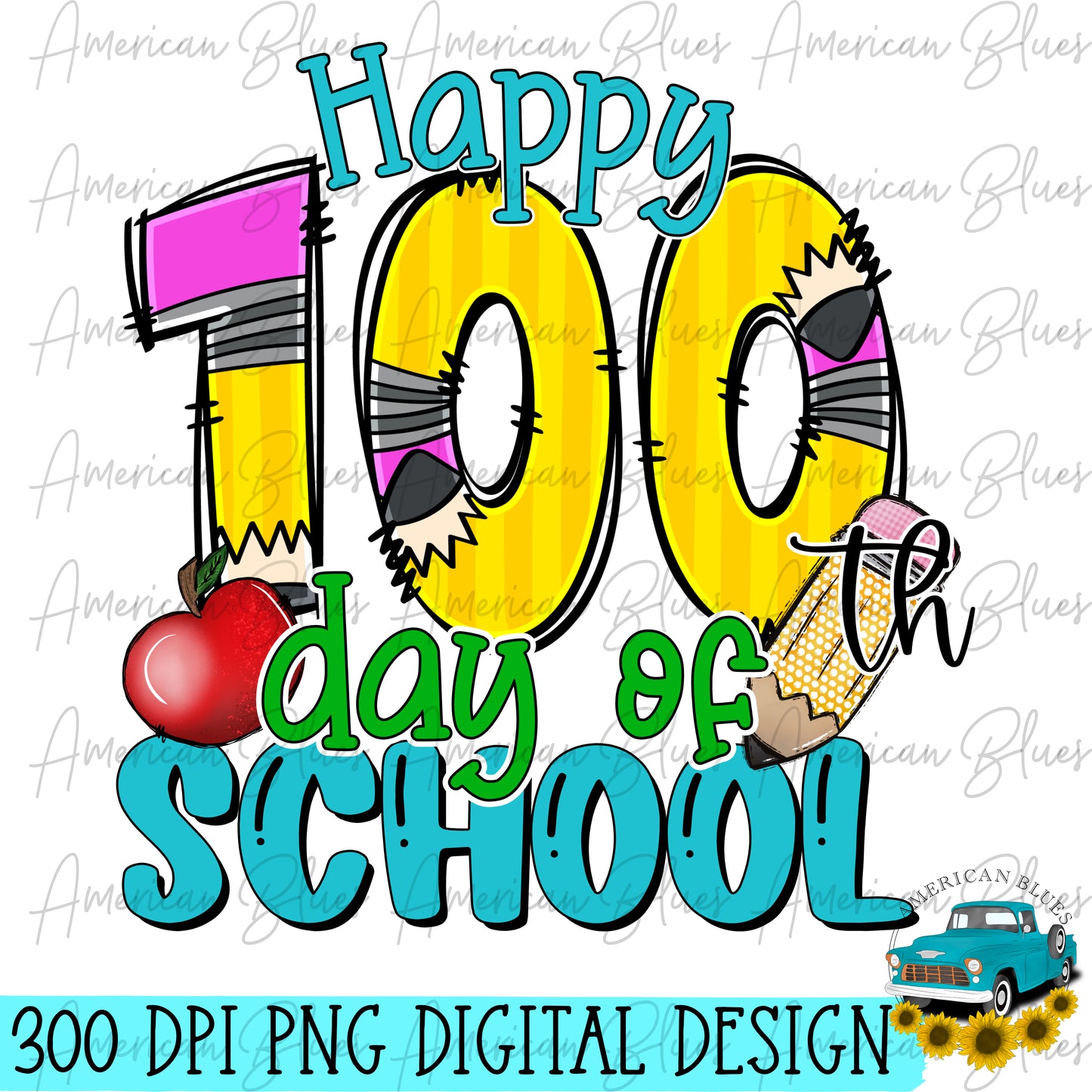 100 days of school- pencils