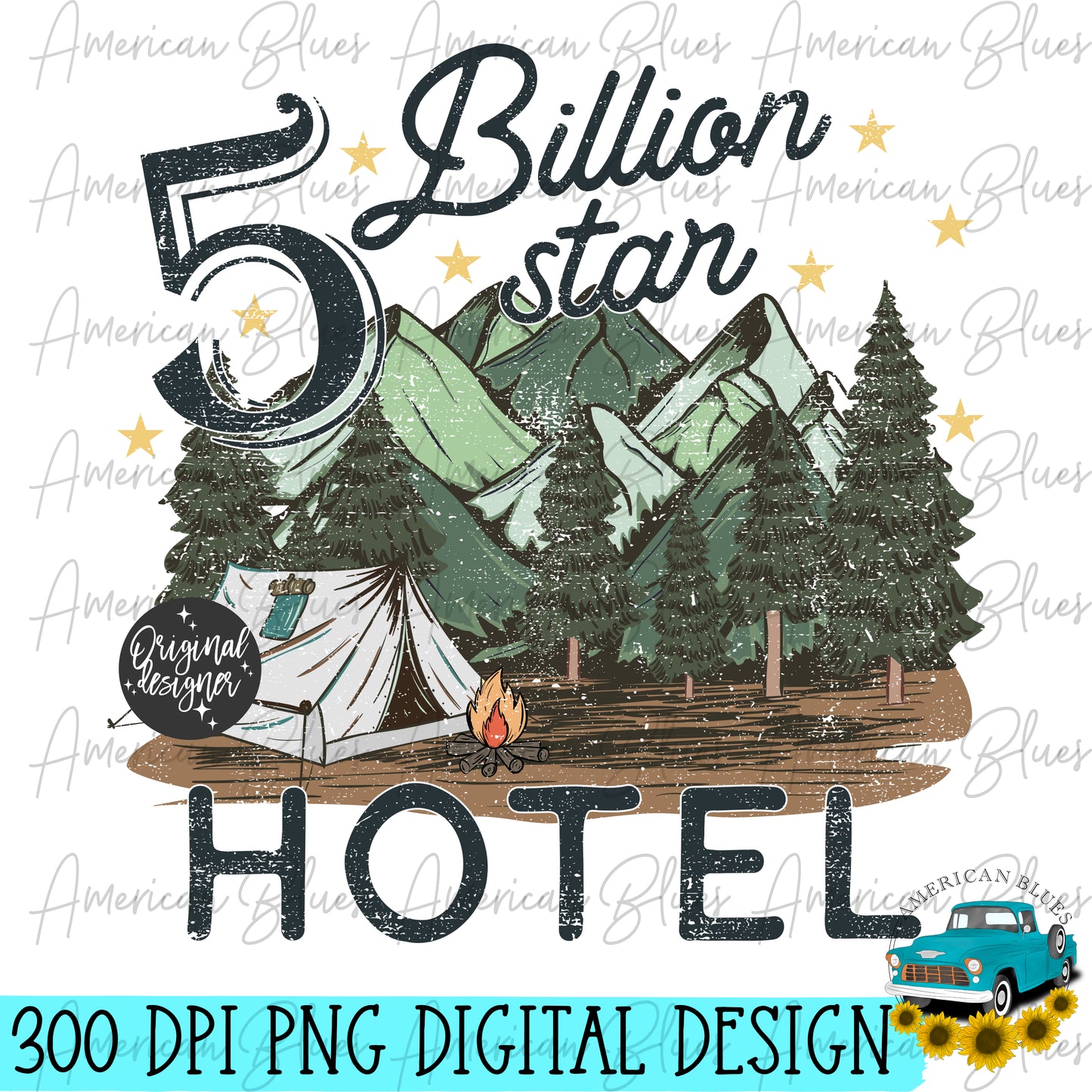 5 Billion star Hotel- distressed & regular version