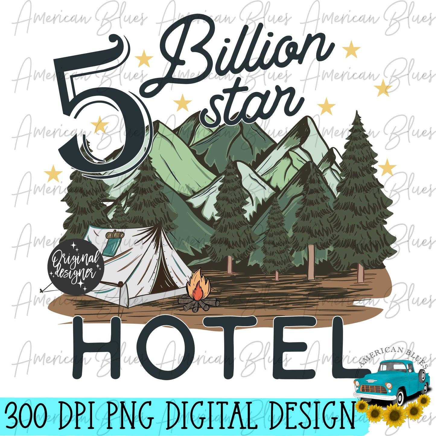 5 Billion star Hotel- distressed & regular version