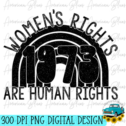 Women's rights are human rights- single color