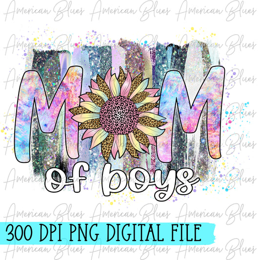 Mom of boys holographic DIGITAL