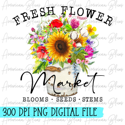 Fresh Flower Market- DIGITAL