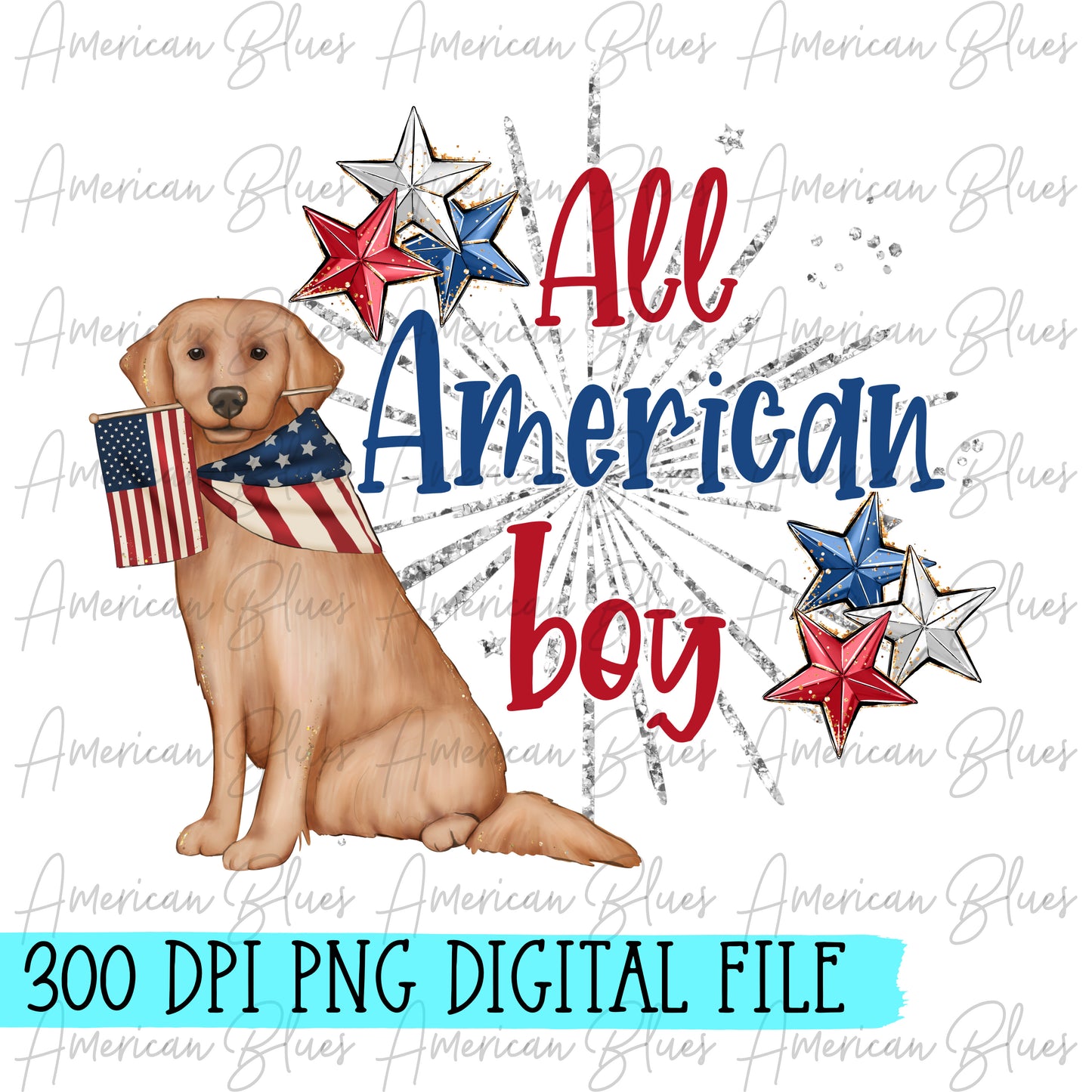 All American boy- dog