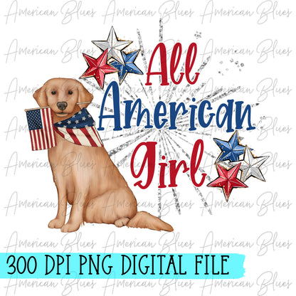 All American girl- dog