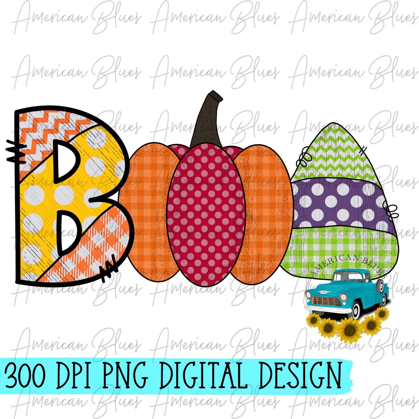 BOO- quilted pumpkin