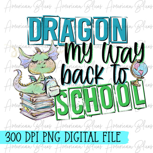 Dragon my way back to school-green