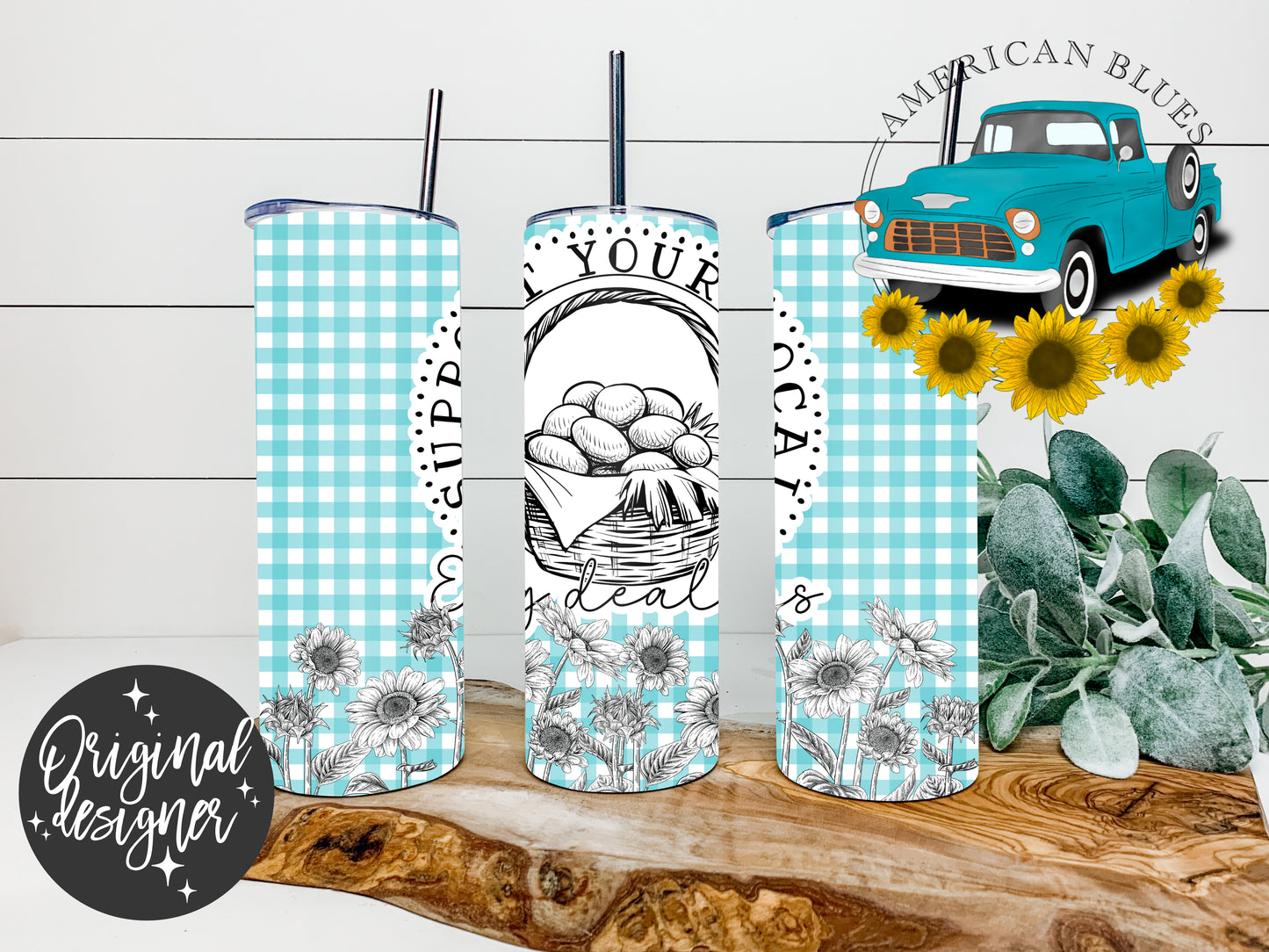 Support Local Egg Dealers 20 oz tumbler wrap
