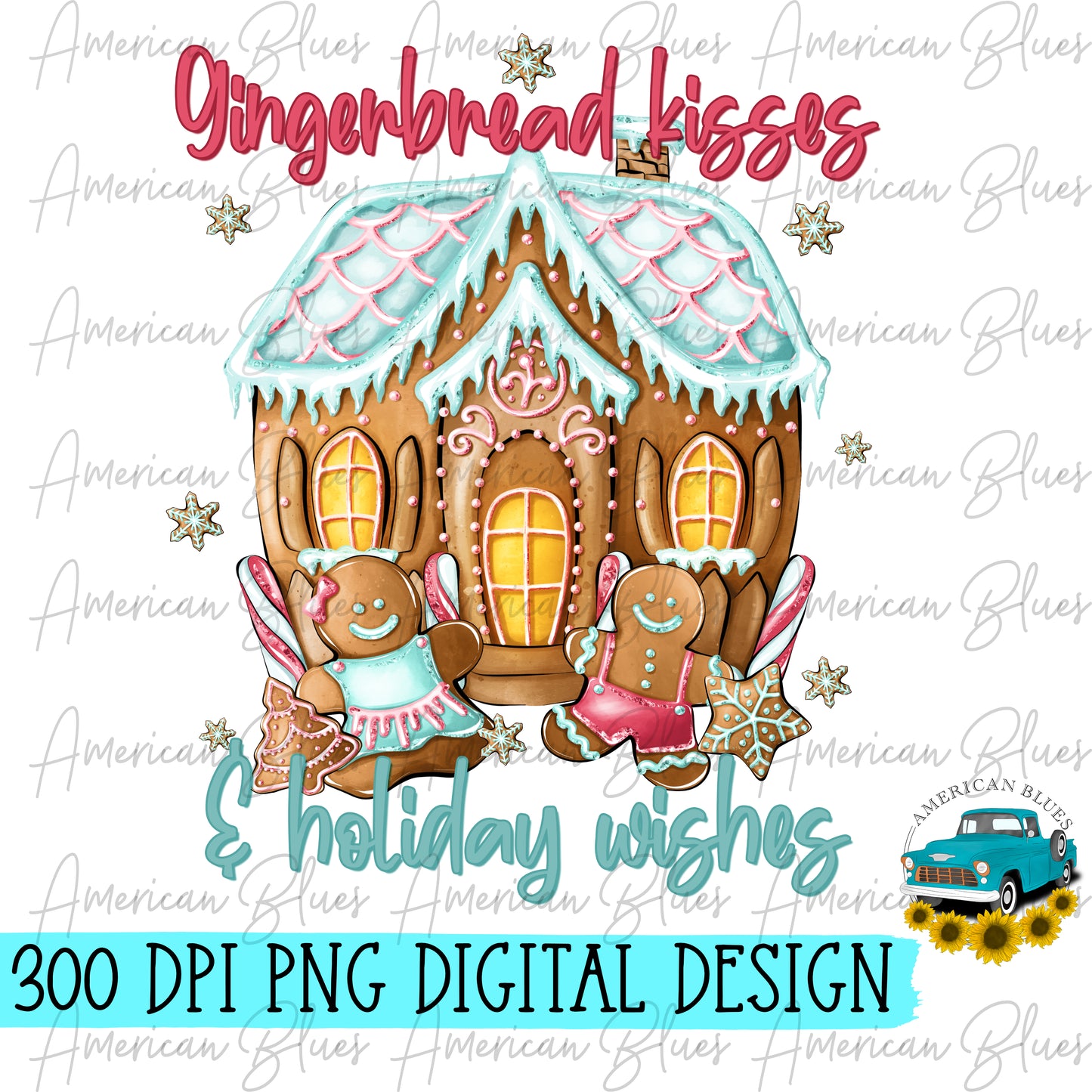 Gingerbread kisses & holiday wishes