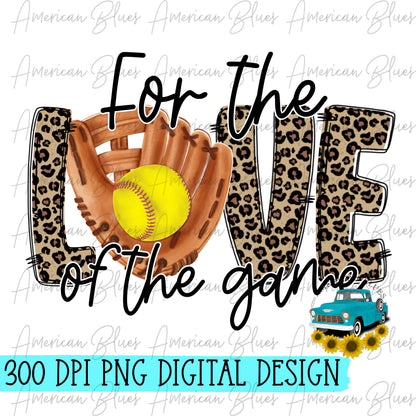 For the love of the game- softball