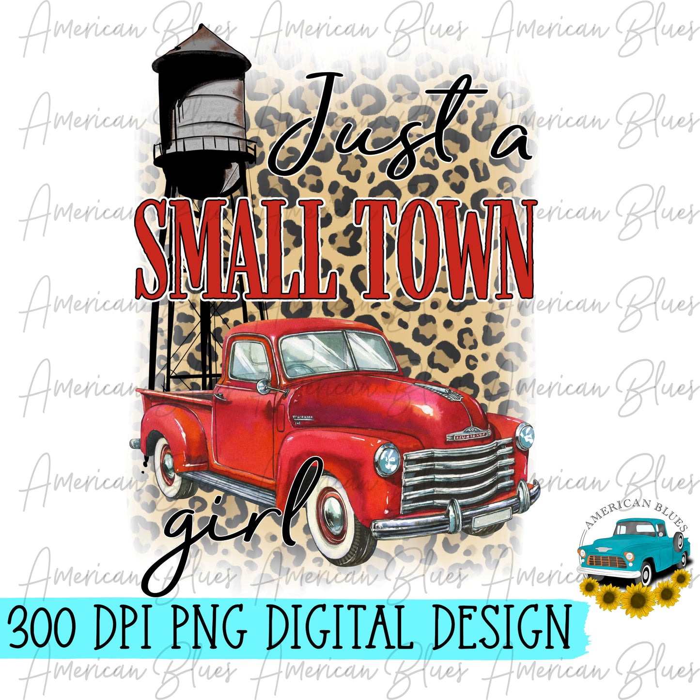 Just a small town girl red truck- watertower