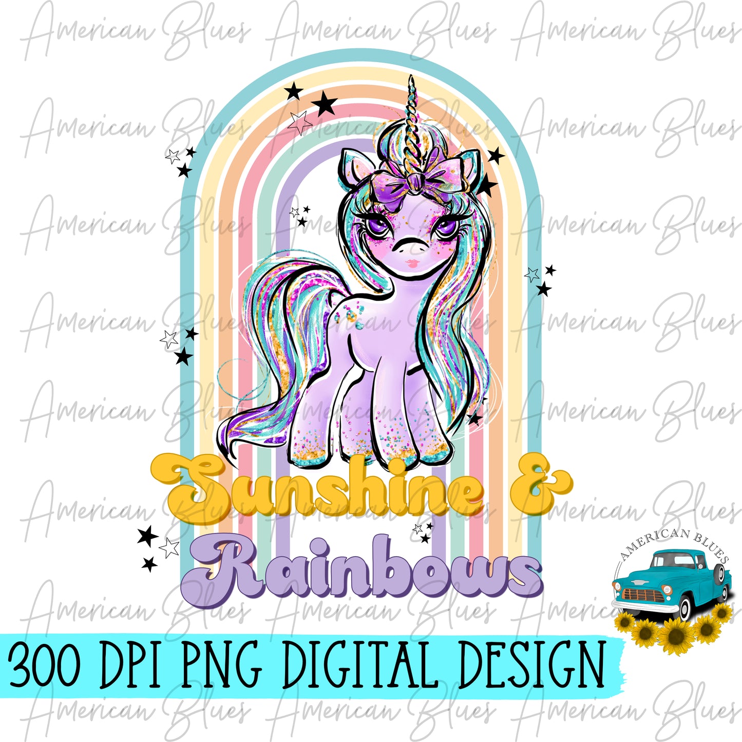 Sunshine & Rainbows unicorn
