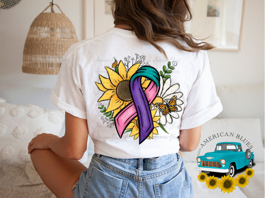 Thyroid Cancer Awareness- Sunflowers & Daisies